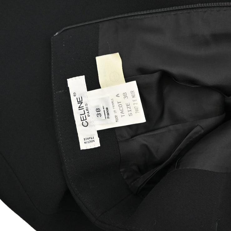 Celine Setup Suit Jacket Skirt Black #38