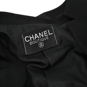 Chanel Single Breasted Jacket Black