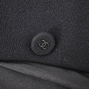 Chanel Single Breasted Jacket Black 97A #38