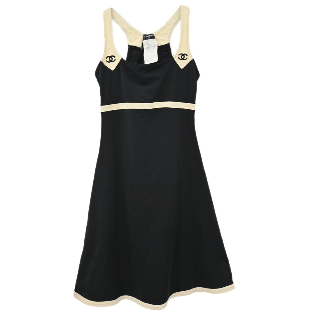 Chanel Sleeveless Dress Black 96C #38 – AMORE Vintage Tokyo Chanel Sleeveless Dress Black 96C #38 – AMORE Vintage Tokyo