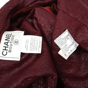 Chanel Setup Suit Jacket Skirt Brown 98A #38