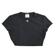 Chanel Cropped T-shirt Black 95P #40