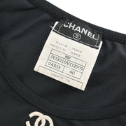 Chanel Cropped T-shirt Black 95P #40