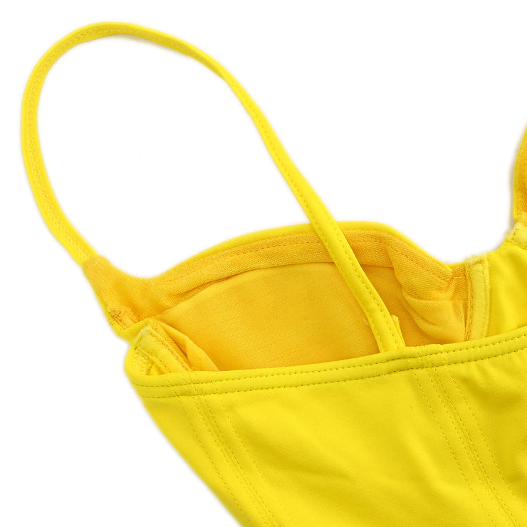 Chanel Swimwear Swimsuit Yellow #38