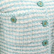 Chanel Collarless Jacket Light Blue 97P #40