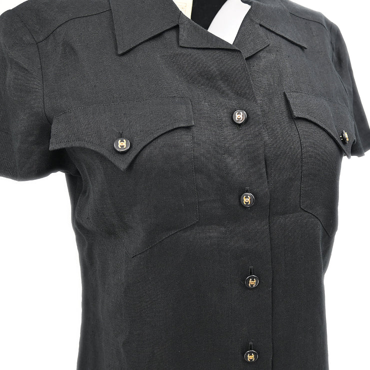 Chanel Shirt Black 97P #38