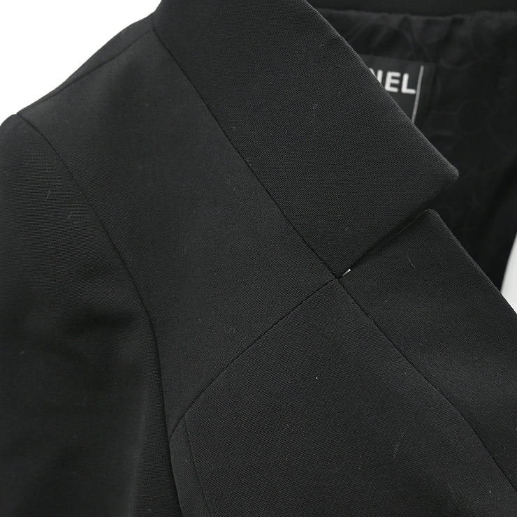 Chanel Single Breasted Jacket Black 01P #36