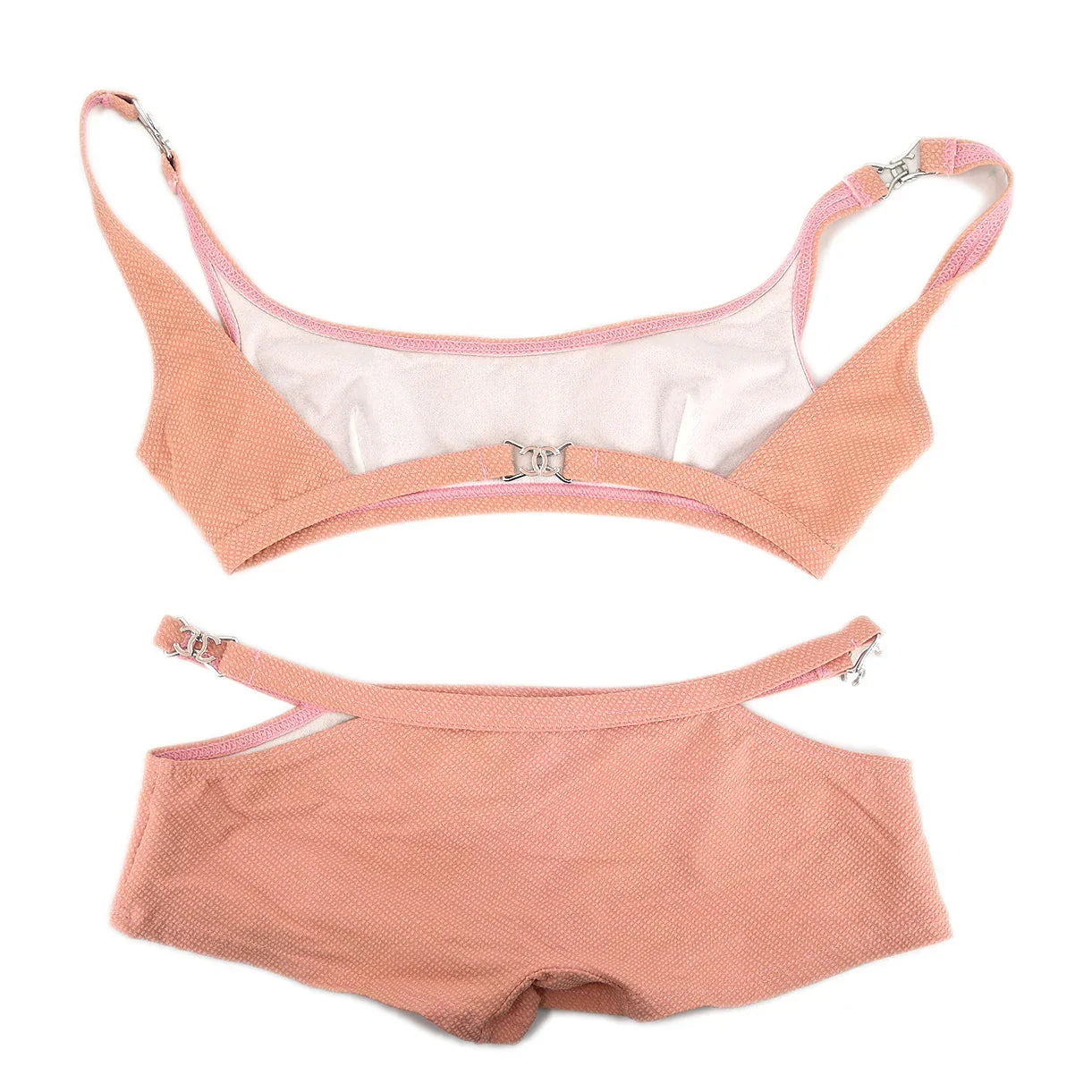 Chanel Swimwear Bikini Swimsuit Pink 02P #38