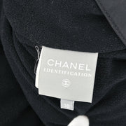 Chanel Sport Line Zip Up Hooded Jacket Black 02A #38