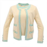 Chanel Ensemble Cardigan Top Ivory