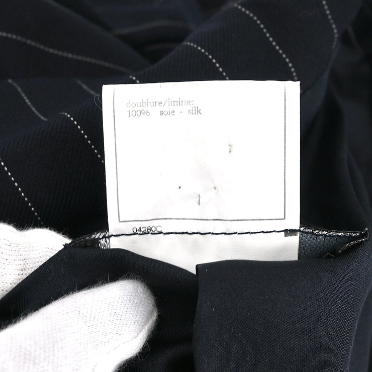 Chanel Coat Navy 96P #38