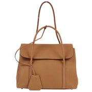 Hermes 2003 Tabac Camel Evercalf Initiale Shoulder Bag