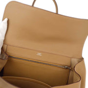 Hermes 2003 Tabac Camel Evercalf Initiale Shoulder Bag