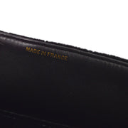 Chanel 1991-1994 Black Velvet Classic Single Flap Medium Handbag