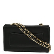 Chanel * 2001-2003 Black Satin Chain Shoulder Bag