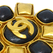 Chanel Stone Brooch Pin Gold 97A