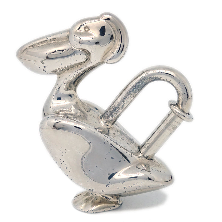 Hermes 1992 La mer Pelican Cadena Silver Small Good