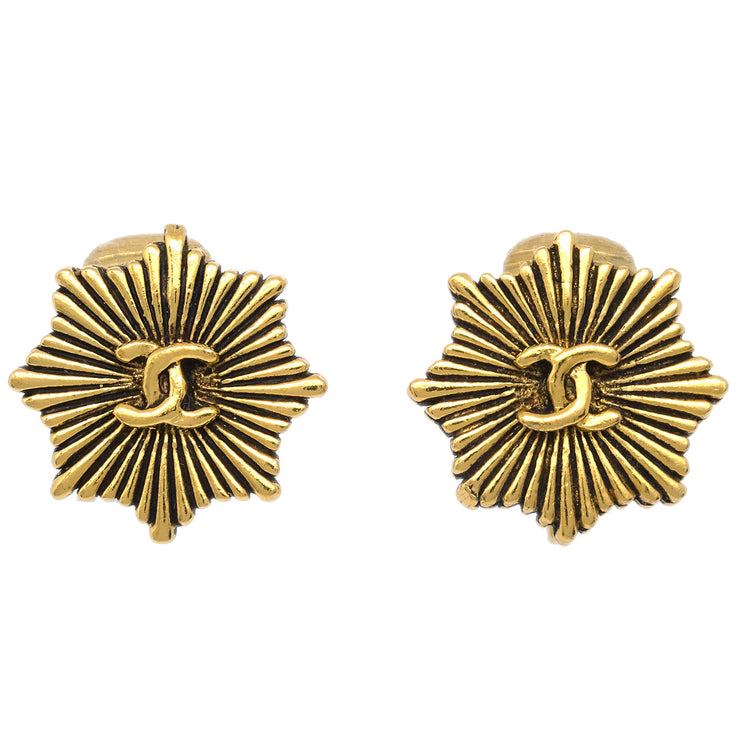 Chanel Earrings Clip-On Gold 2194