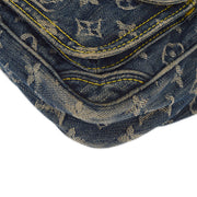 Louis Vuitton 2007 Blue Monogram Denim Bum Bag Waist Pouch M95347