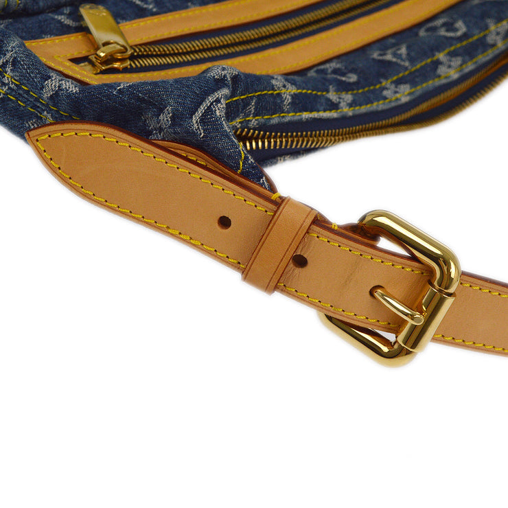 Louis Vuitton Blue Monogram Denim Baggy PM Shoulder Bag M95049