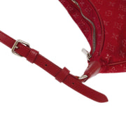 Louis Vuitton 2002 Red Monogram Satin Little Boulogne Handbag M92351