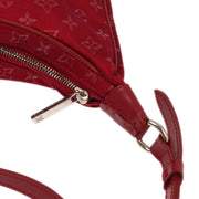 Louis Vuitton 2002 Red Monogram Satin Little Boulogne Handbag M92351