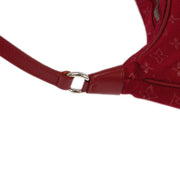 Louis Vuitton 2002 Red Monogram Satin Little Boulogne Handbag M92351