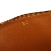 Hermes * 1992 Brown Courchevel New Amsterdam Shoulder Bag