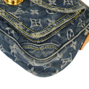 Louis Vuitton 2007 Blue Monogram Denim Bum Bag Waist Pouch M95347