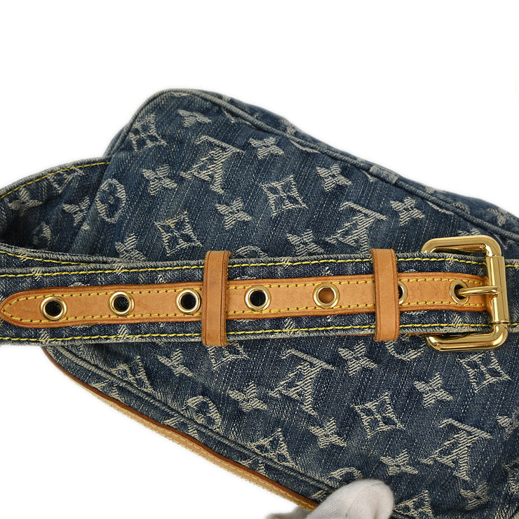 Louis Vuitton 2007 Blue Monogram Denim Bum Bag Waist Pouch M95347