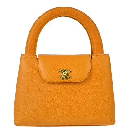 Chanel * 1997-1999 Orange Caviar Handbag