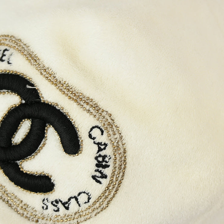 Chanel Cap Hat White #M Small Good