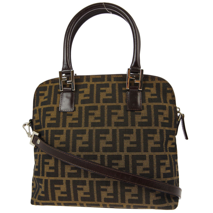 Fendi * Brown Zucca 2way Tote Handbag