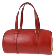 Louis Vuitton 1997 Red Epi Soufflot Handbag M52227