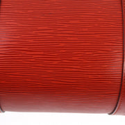 Louis Vuitton 1997 Red Epi Soufflot Handbag M52227