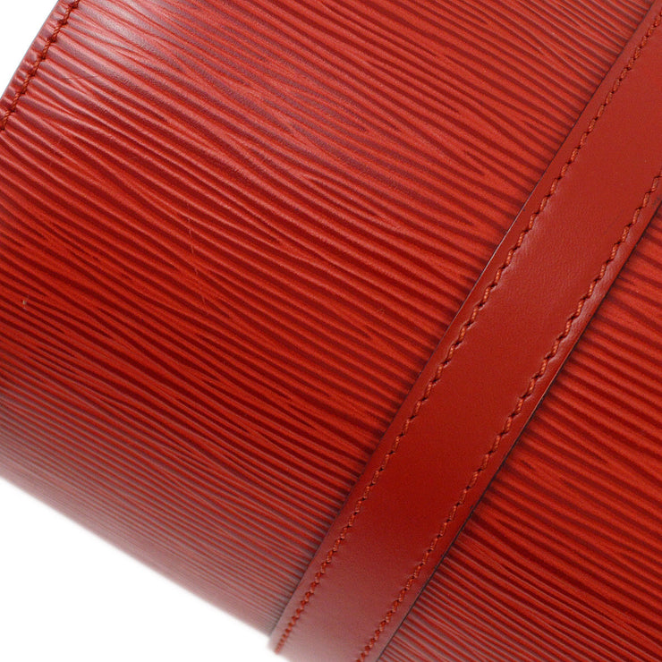 Louis Vuitton 1997 Red Epi Soufflot Handbag M52227