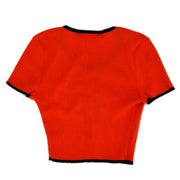 Chanel Cardigan Top Red 95P #38