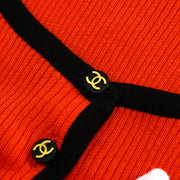 Chanel Cardigan Top Red 95P #38