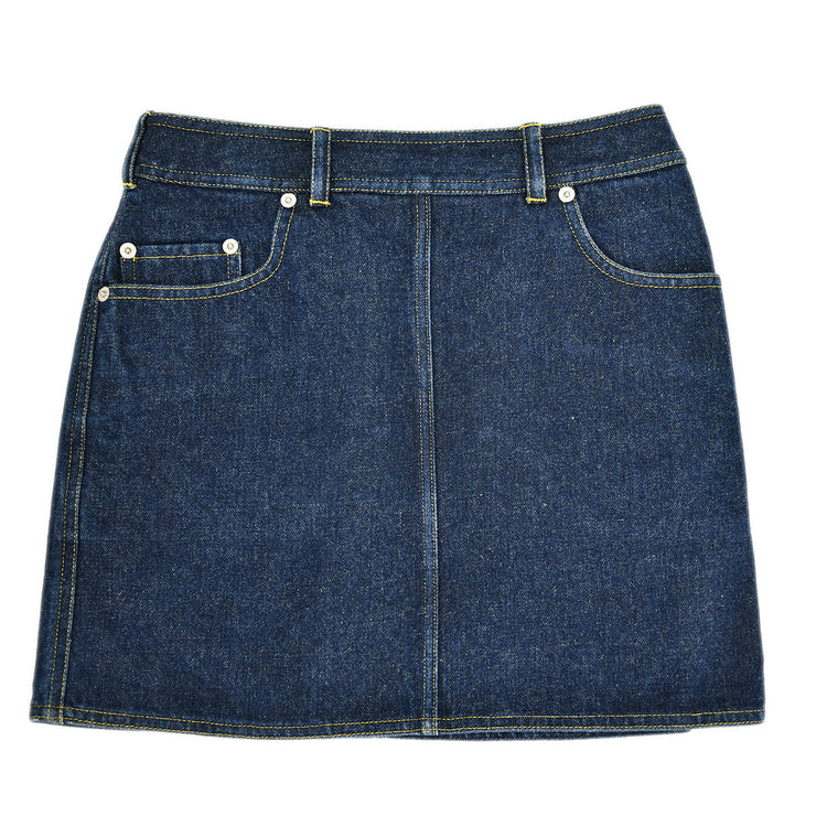 Chanel Denim Skirt Indigo 04274 #34