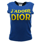 Christian Dior Sleeveless T-shirt Blue #38