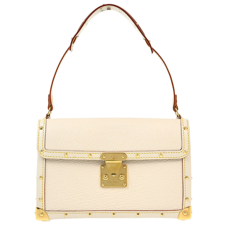 Louis Vuitton 2004 White Suhali L'aimable Handbag M92846