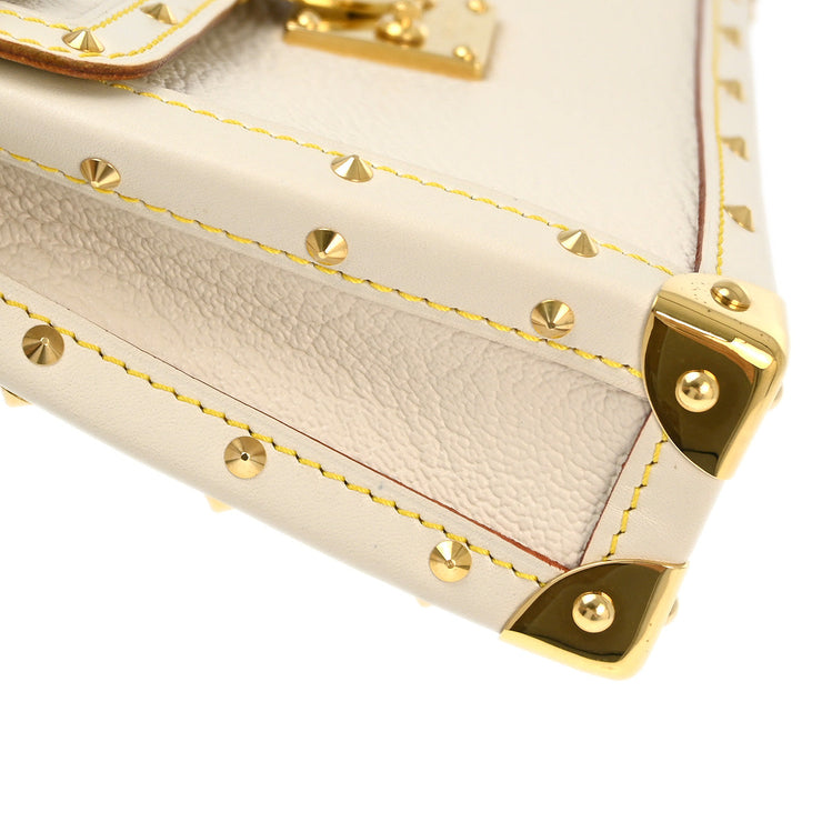 Louis Vuitton 2004 White Suhali L'aimable Handbag M92846