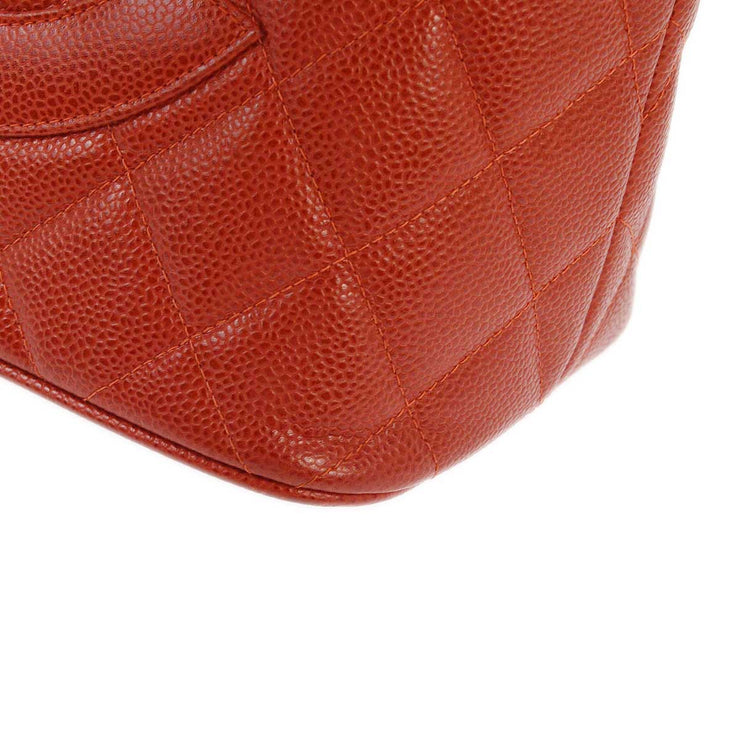 Chanel 2001–2003 Red Caviar Medallion Tote Handbag