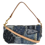 Louis Vuitton 2007 Blue Monogram Denim Patchwork Pouchy Handbag M95382