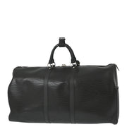 Louis Vuitton 2005 Black Epi Keepall 55 Travel Handbag M42952