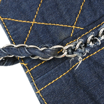 Chanel 2005-2006 Blue Denim Luxury Line Tote Handbag