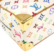 Louis Vuitton 2005 White Monogram Multicolor Trouville Handbag M92663