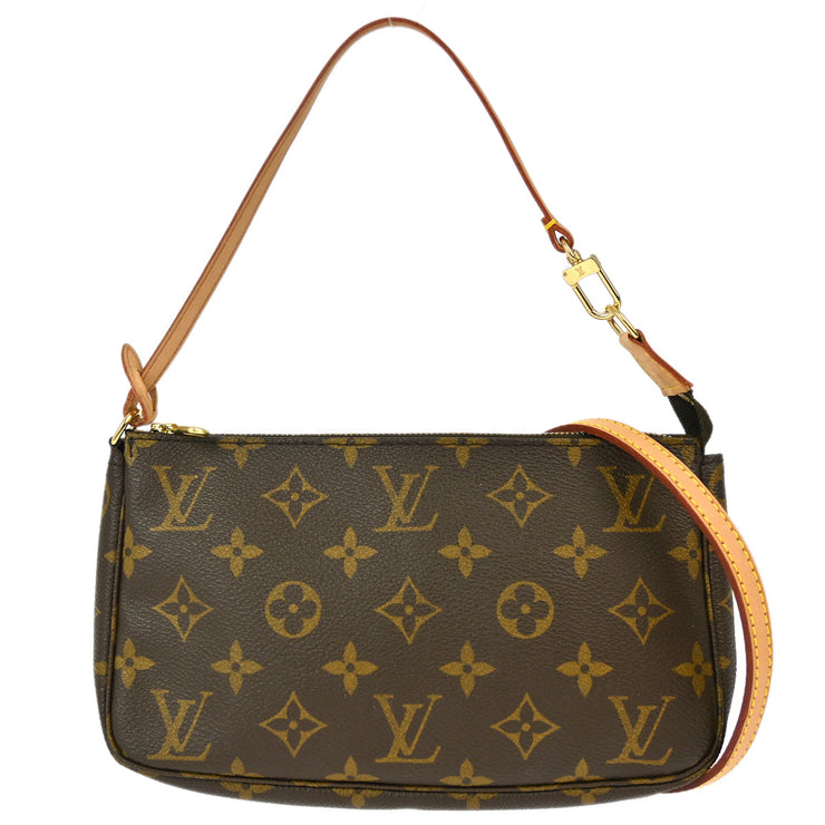 Louis Vuitton 2005 Monogram Pochette Accessoires 2way Shoulder Handbag M51980