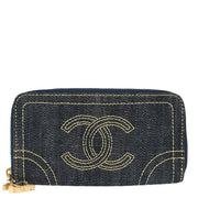 Chanel 2005-2006 Indigo Denim Wallet Purse