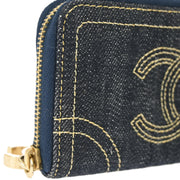 Chanel 2005-2006 Indigo Denim Wallet Purse